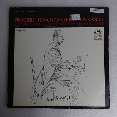 Erich Leinsdorf Prokofieff Piano Concertos 3 And 4 LP Vinyl Record Album