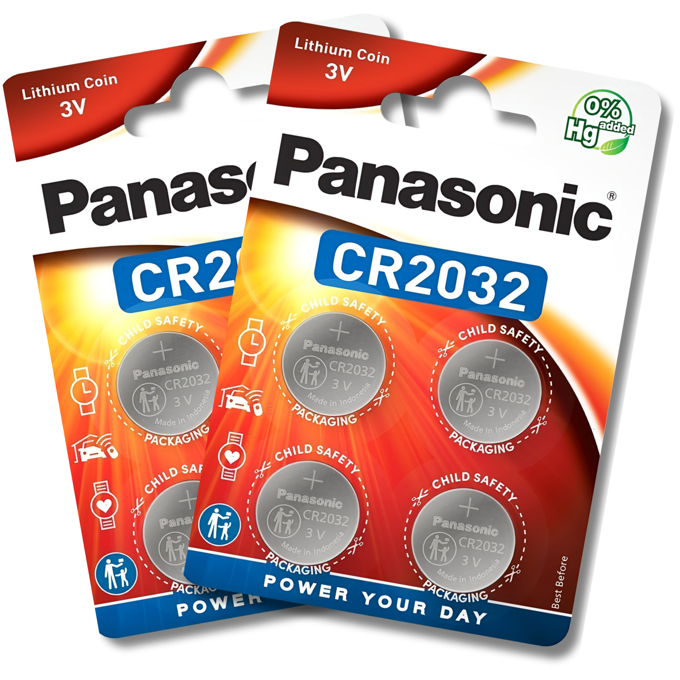 8x Panasonic 2032 CR2032 Batteries 3V Lithium Coin Cell DL2032 *EXPIRY 01/2034*