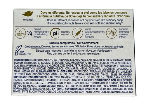 DOVE BEAUTY Cream Bars 4.75 oz Hand Face Moisturizer Softener Bath Shower Jabon - Picture 6 of 12