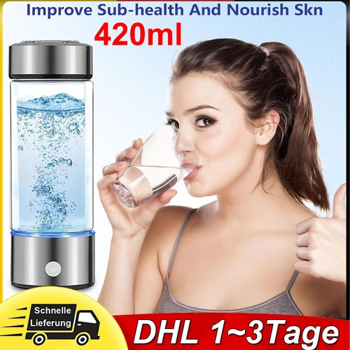 420ml Wasserstoff Reiche Alkalische Wasser Ionisator Generator Flasche Tasse DE - Bild 23 von 24