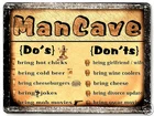 GIFT Mancave Beer funny METAL sign bar tavern pub vintage style wall art 265