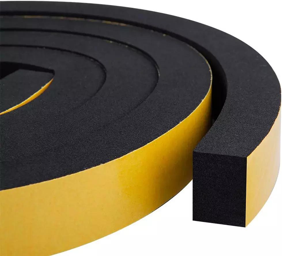 Foam Weather Stripping 2 Rolls 1 Inch Wide 3 4 Inch Thick Insulation Adhesive