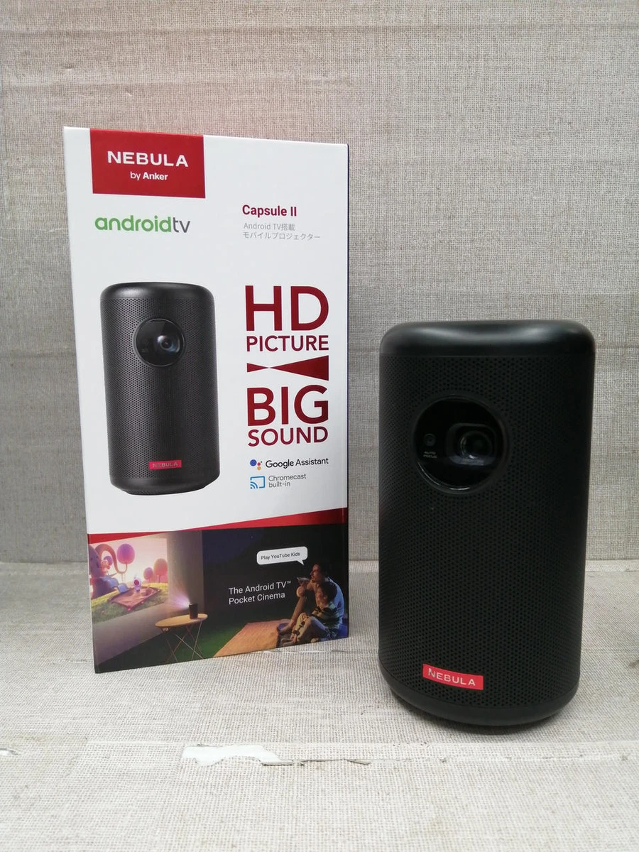 Anker NEBULA Capsule II Smart Portable Projector, HD Mini Projector, From Japan