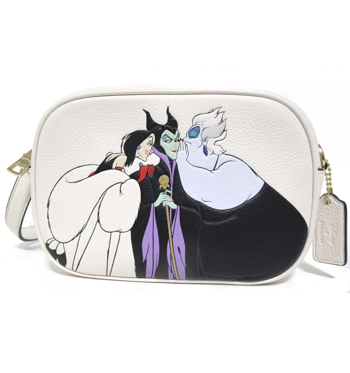 Coach x Disney Villains Mini Jamie Camera Crossbody Bag in Leather CC319  