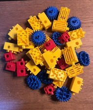 Vintage Tupperware Tupperkids Gearios 1994 Building Blocks 40 PIECES Tuppertoys