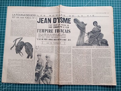 BE080 newspaper Sunday illustrated July 2, 1939 Jean d'Esme French Empire