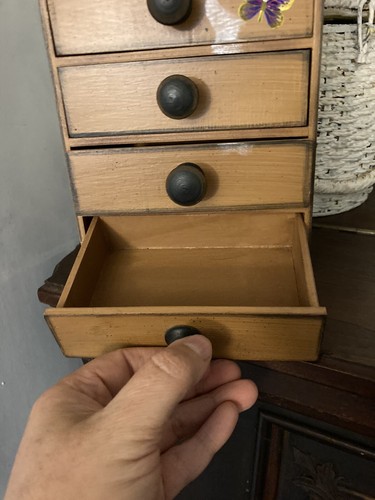 Cajones Pequeño Almacenamiento Madera Vintage Lindo - Imagen 4 de 8