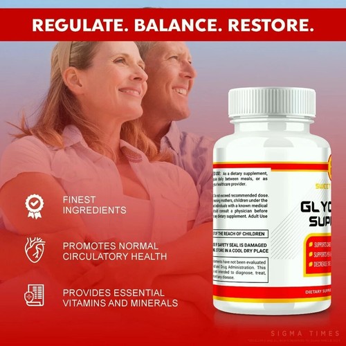 Sweet Restore Glycogen Support to Regulate Blood Pressure & Sugar 60ct Pack of 3 - Picture 7 of 7