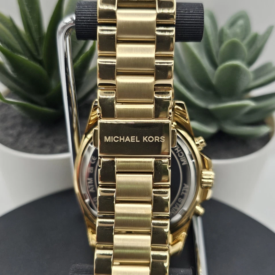 NEW MICHAEL KORS MK5605 WOMENS WATCH GOLD TONE BRACELET GOLD DIAL GOLD CASE - Image 4 of 4