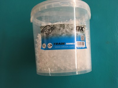 OX Tools OX-T161231 1000 - 3/16'' Plastic Tile Spacers Hard Plastic Cross Shape 