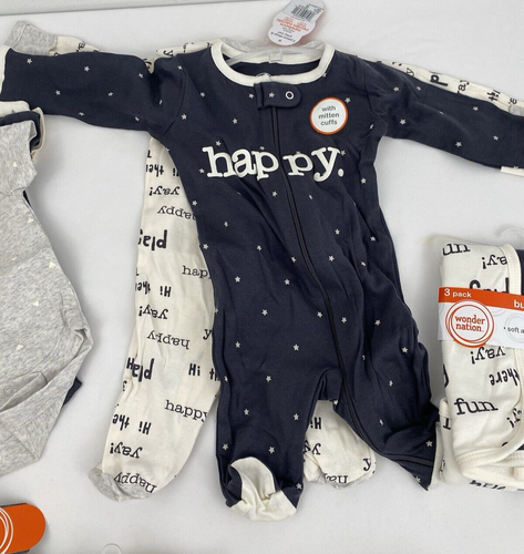 Wonder Nation 23-Piece Baby Layette Set-Newborn 0-3 mos., Great Shower Gift! - Picture 3 of 9