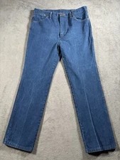 Wrangler Jeans 36x32 Blue Cowboy Cut 936 Western Dark Wash Mid Rise Denim Rodeo