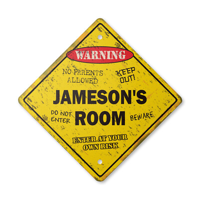 Jameson's Room Vintage Crossing Sign Xing Plastic Rustic kids bedroom children's