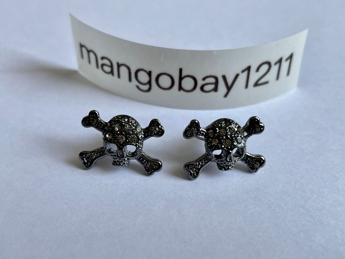 Vivienne Westwood Black Crystal Skull Stud Earrings | eBay Vivienne Westwood Black Crystal Skull Stud Earrings | eBay