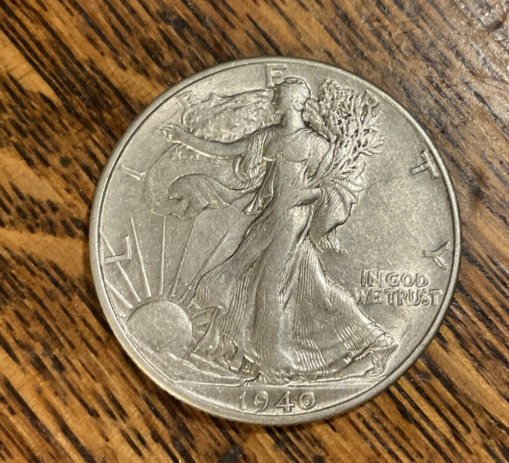 1940-P Walking Liberty Half Lamination Error Reverse | eBay