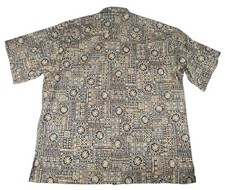 Vintage Tori Richard Button Up Mens XXL Geometric Made In USA Hawaiian Design