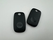 [2-PACK] TILE PRO (BLACK) 2022 BLUETOOTH TRACKER FINDER - [RE-43001] - [USED]