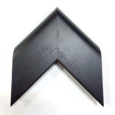4" Readymade Wood Picture Frame Textured Black