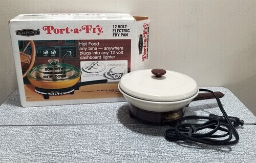 Empire Port A Fry 12 Volt Electric 7" Fry Pan 1610-18 Almond