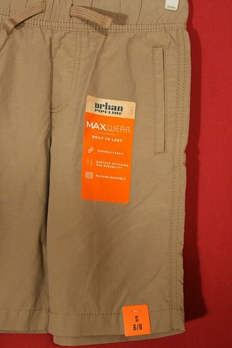 Urban Pipeline MaxWear Khaki Beige Flat Front Shorts Boys S 6-8 Pull On NWT - Picture 2 of 3