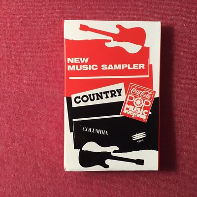 New Music Sampler, Country, Coca-Cola Pop Music Cassette, MULTIPLES SHIP/FREE!