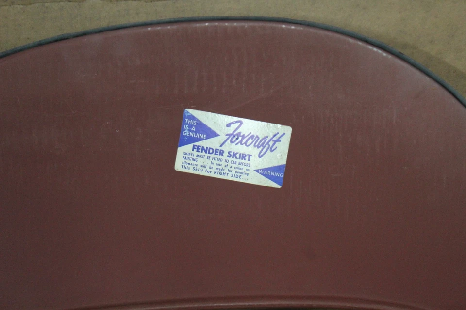 NOS FOXCRAFT Metal Fender Skirts 1966 FORD FALCON - Изображение 2 из 4