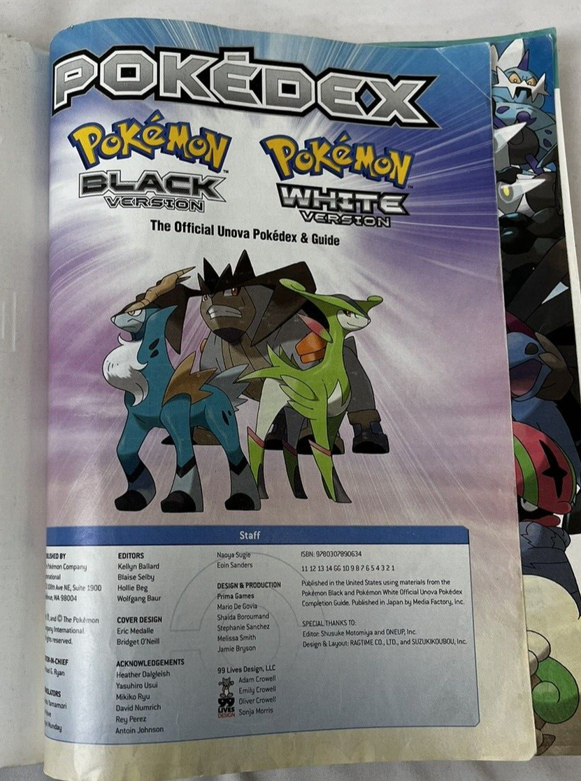 Pre-Owned Pokemon Black Version Pokemon White Version Volume 2: The  Official Unova Pokedex Guide Paperback 0307890635 9780307890634 The Pokemon