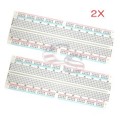2X MB-102 830 Point Prototype PCB Solderless Breadboard Protoboard