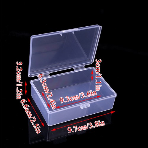 Small Plastic Storage Clear Box Jewelry Beads Organizer Case Container Durable - Picture 34 of 34