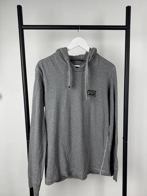 Dolce & Gabbana Gray Lightweight Hoodie Small / 46 IT