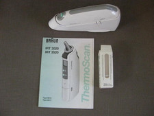 Braun Thermoscan 6013 W/ Manual And Extra Tips And Batteries Thermometer
