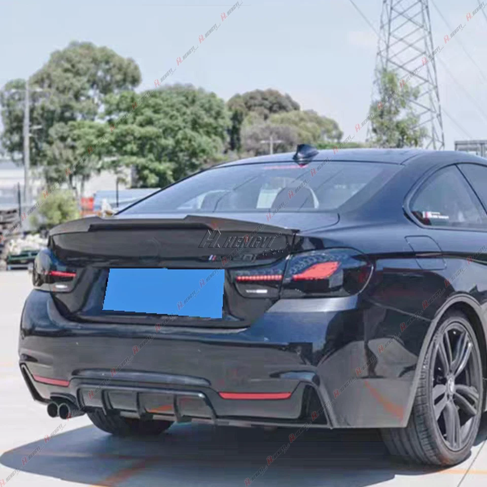 M4 Style Trunk Spoiler Gloss Black For 14-20 BMW F36 430i 435i 440i Gran Coupe - Image 4 of 4
