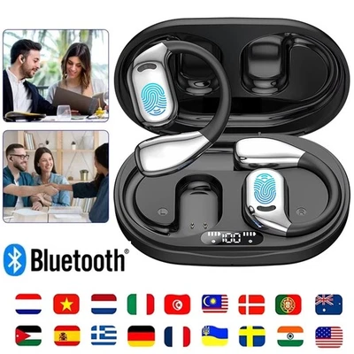 MARKENLOS AI Übersetzer Kopfhörer Bluetooth Sprachübersetzer 150 Sprachen Echtzeit DE DHL