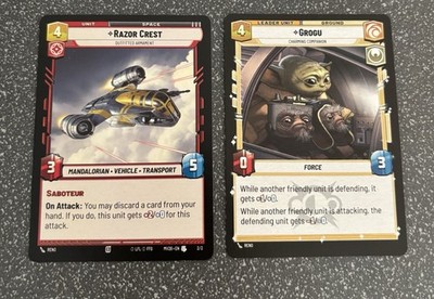 Star Wars Unlimited Mandalorian Grogu And Razor Crest AMC Exclusive