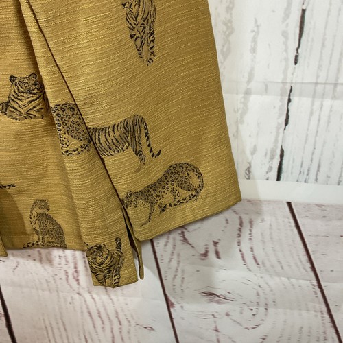 Vintage Giancarlo Ferrari Zoo Tiger Jacket 14 Gold Jacquard Safari Old Money USA - Picture 7 of 14