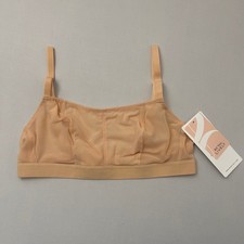 Lively Bralette Bra Womens L Nude All You Seamless Mesh Stretch Adjustable NWT
