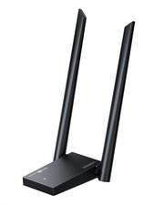 Clé WiFi 6E AX5400 Puissante Tri-Bande USB Double Antenne WPA3 Noir