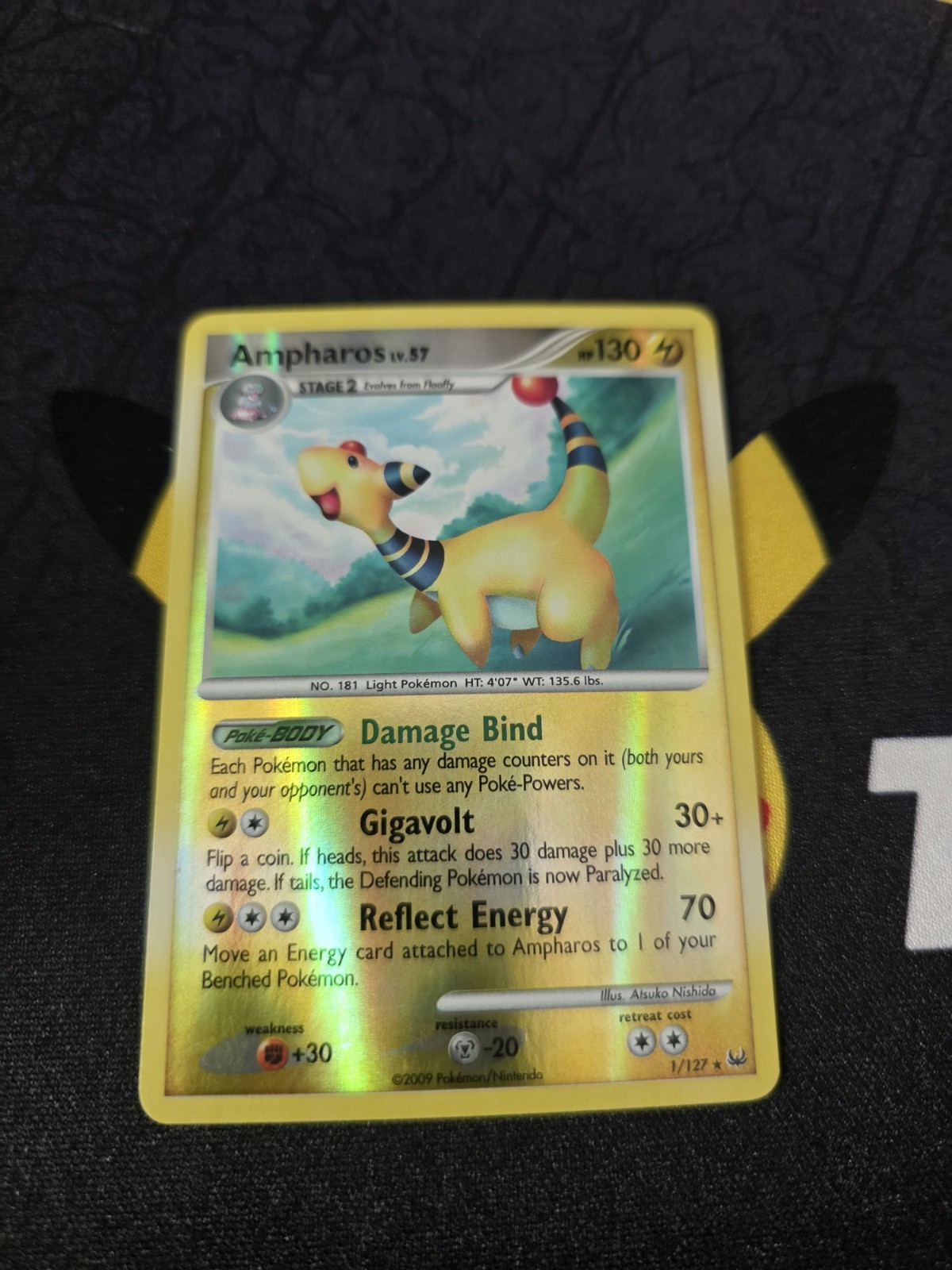 Ampharos #1/127 Pokémon Platinum Reverse Holo LP