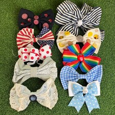 Vintage 90s Lot of 10 Hair Bow Clips Barrette