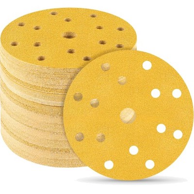 Sanding Discs 150 mm 100 Grit Pack 50 for Orbital Hand Sander Holz Metall Farbe