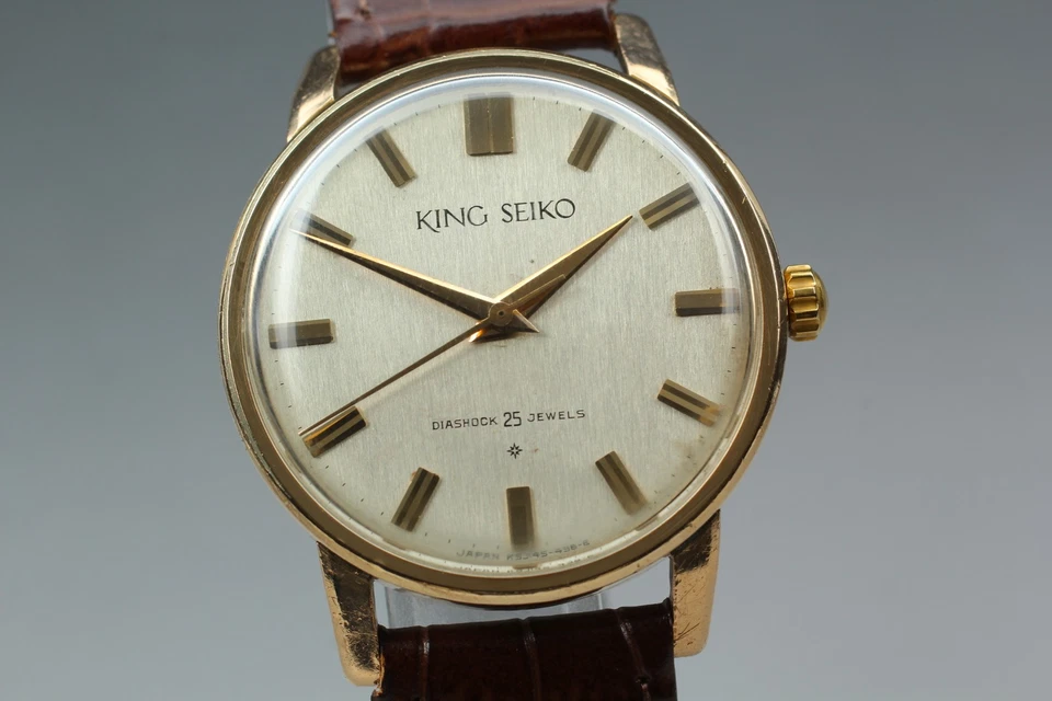 OH Serviced [N MINT] Vintage 1963 KING SEIKO J14102E Gold Hand Wind Watch Men’ｓ - Image 2 of 4