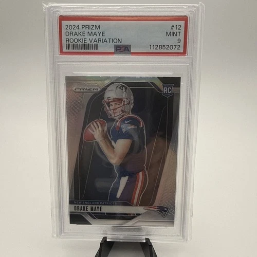 2024 Drake Maye Prizm Silver Variation Rookie RC PSA 9 New England Patriots 🔥
