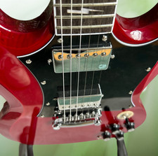 High Quality Red Electric Guitar HH Pickups Fixed Bridge Only sold to USA