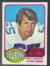 VINTAGE 1976 Topps ALL-PRO LEE ROY JORDAN # 490 –🔥SCARCE HIGH # - SP🔥- NM-MT
