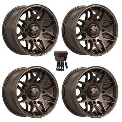 MSA M52 Radar 15'' Wheels Matte Bronze Kawasaki Brute Force IRS (4)