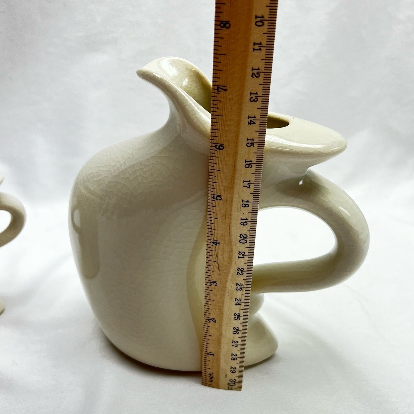 Michael Lambert Studio Dancing & Struttin Creamer & Sugar Set Signed Tan