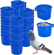 40 Pcs Cage Cups Birds Feeders Bird Water Dispenser Hanging Quail Waterer