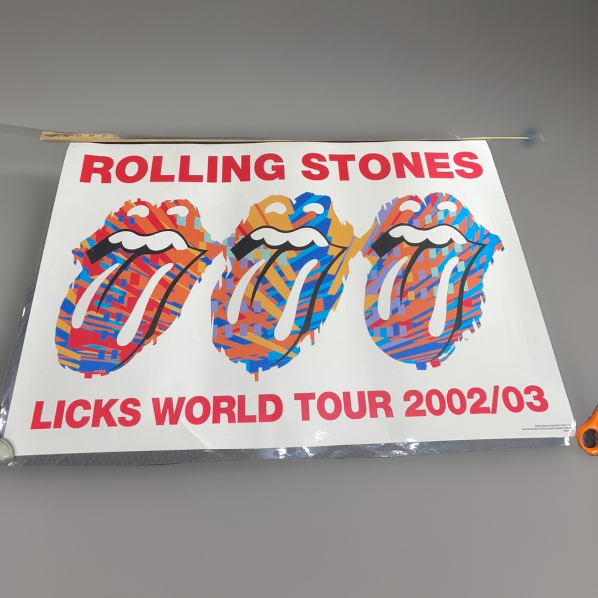 The Rolling Stones Licks World Tour Poster 2002/03 *RARE Original 