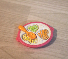 Fisher-Price Loving Family Dollhouse Baby Child Food Plate with Spoon