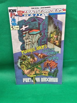Transformers vs G.I. Joe #5 (IDW 2014) Scioli Barber Fortress Maximus Journey 3X